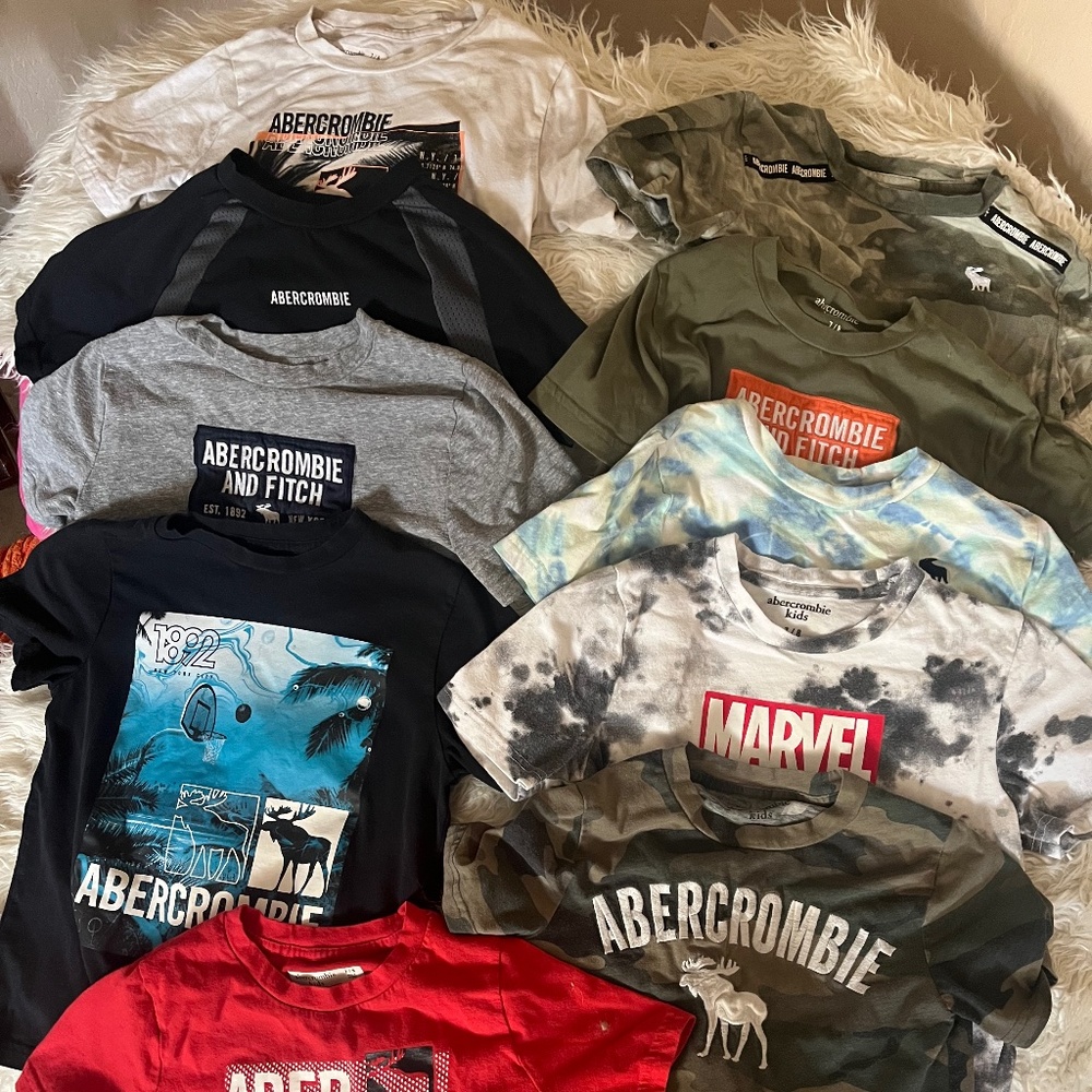 Lot of Abercrombie kids shirts